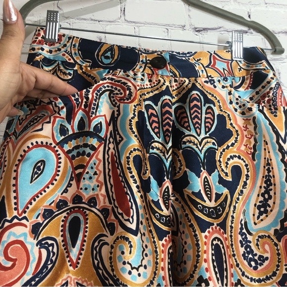 Paisley Print Wide-Leg Pants - Picture 5 of 10